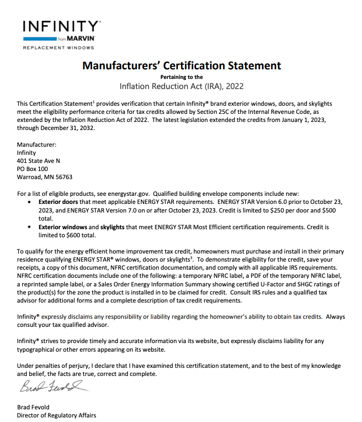 manufacturers certificate Lynnrich